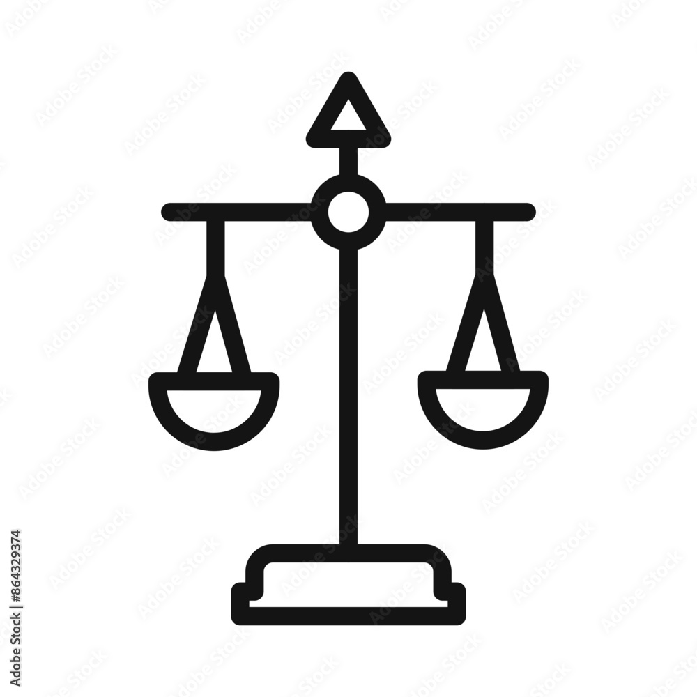 Justice and Equality Balance Scale Icon for Legal and Ethical Representation Justice and Equality Balance Scale Icon for Legal and Ethical Representation