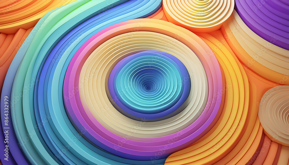 3D art circle concepts, Abstract wavy background, waves patterns wallpaper, Generative AI. 3D art circle concepts, Abstract wavy background, waves patterns wallpaper, Generative AI.