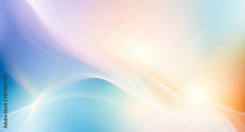Abstract Blurred Background with Soft Pastel Colors and Smooth Curves Abstract Blurred Background with Soft Pastel Colors and Smooth Curves