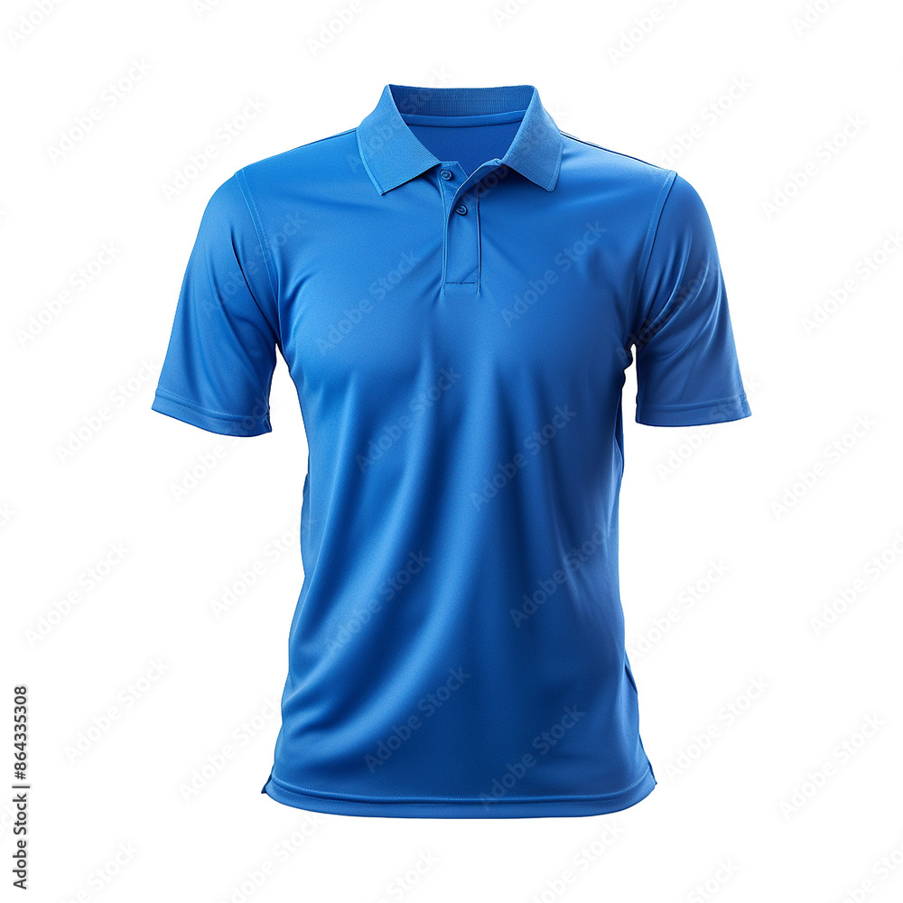 Short sleeves blue polo t-shirt isolated on transparent background png Short sleeves blue polo t-shirt isolated on transparent background png