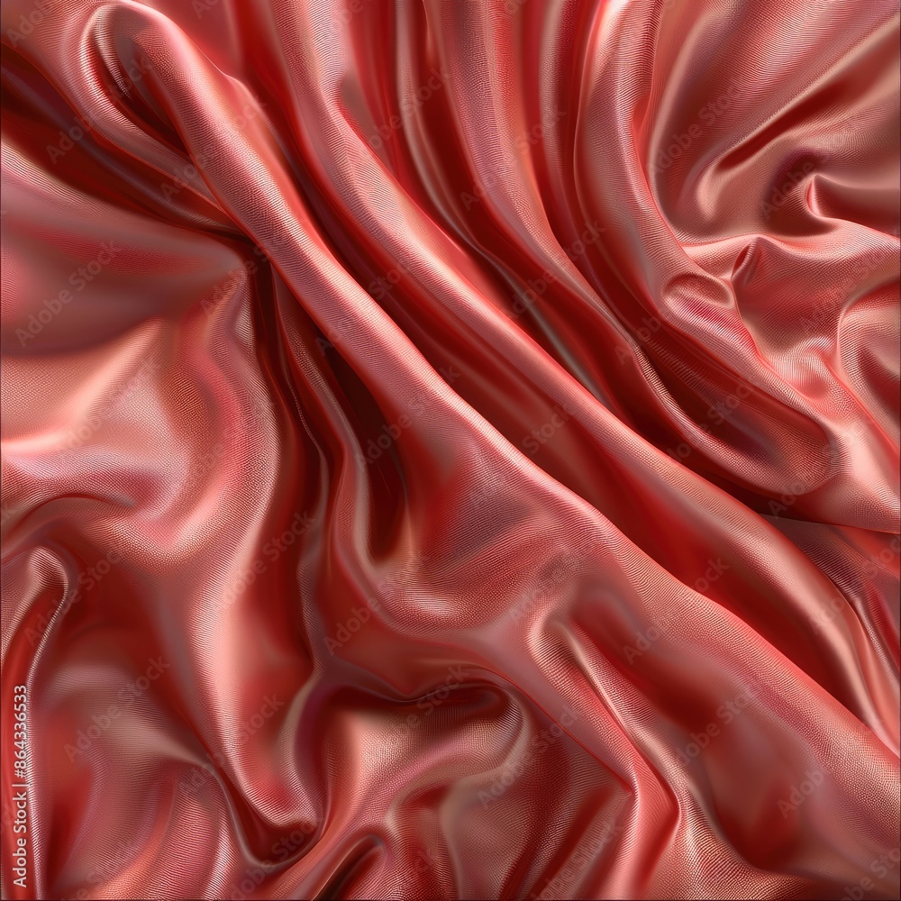 Obraz premium Satin texture. red. Generative AI.