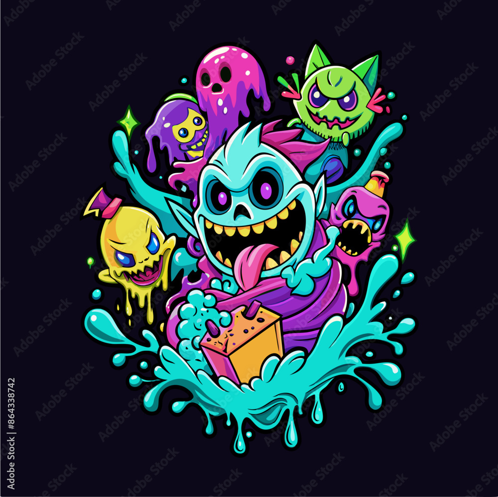 Fototapeta premium Playful Ghostly Figures 