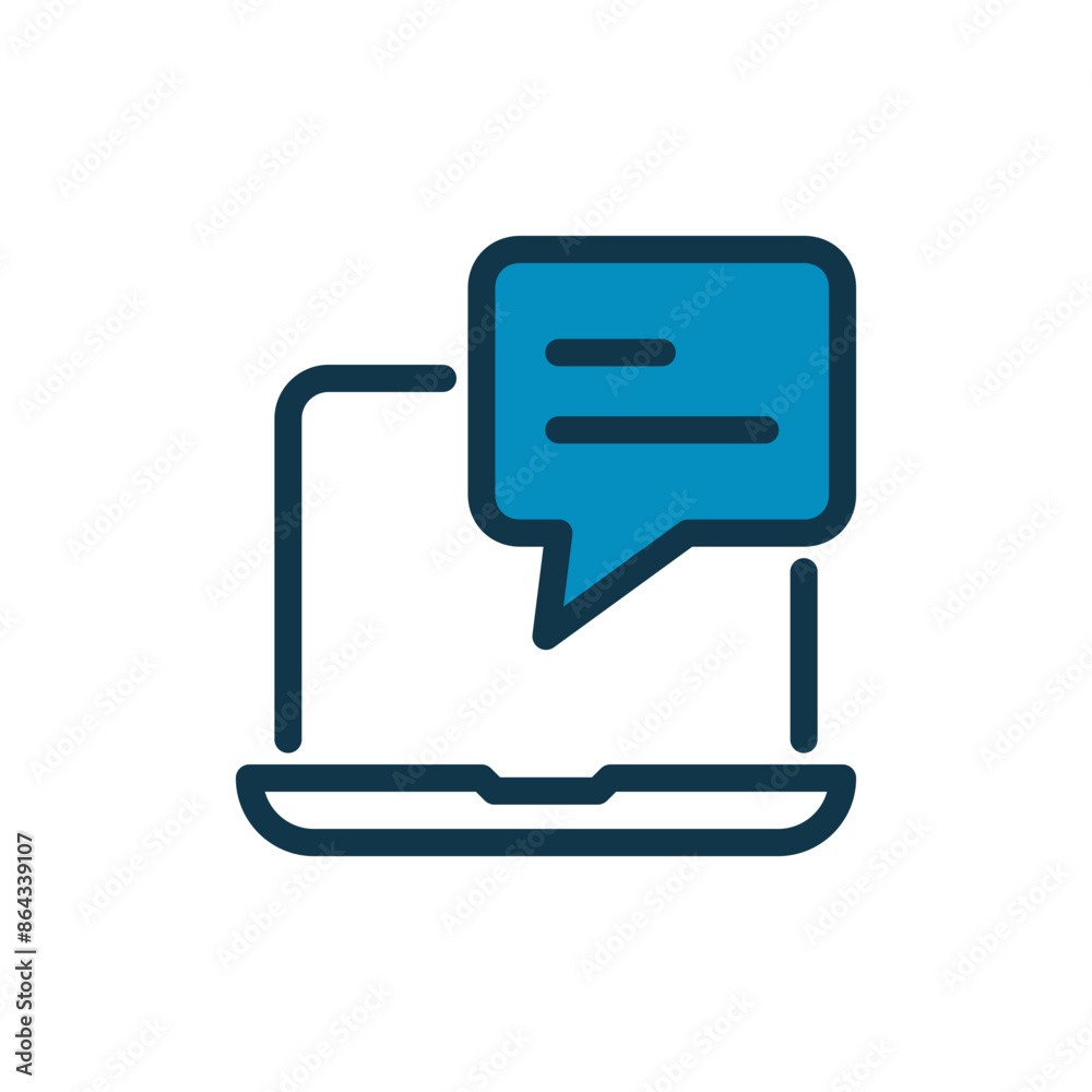 Message on Laptop Icon | Send Message Icon | Message Sent Icon | Line Art Icon | Semi Filled Style Message on Laptop Icon | Send Message Icon | Message Sent Icon | Line Art Icon | Semi Filled Style