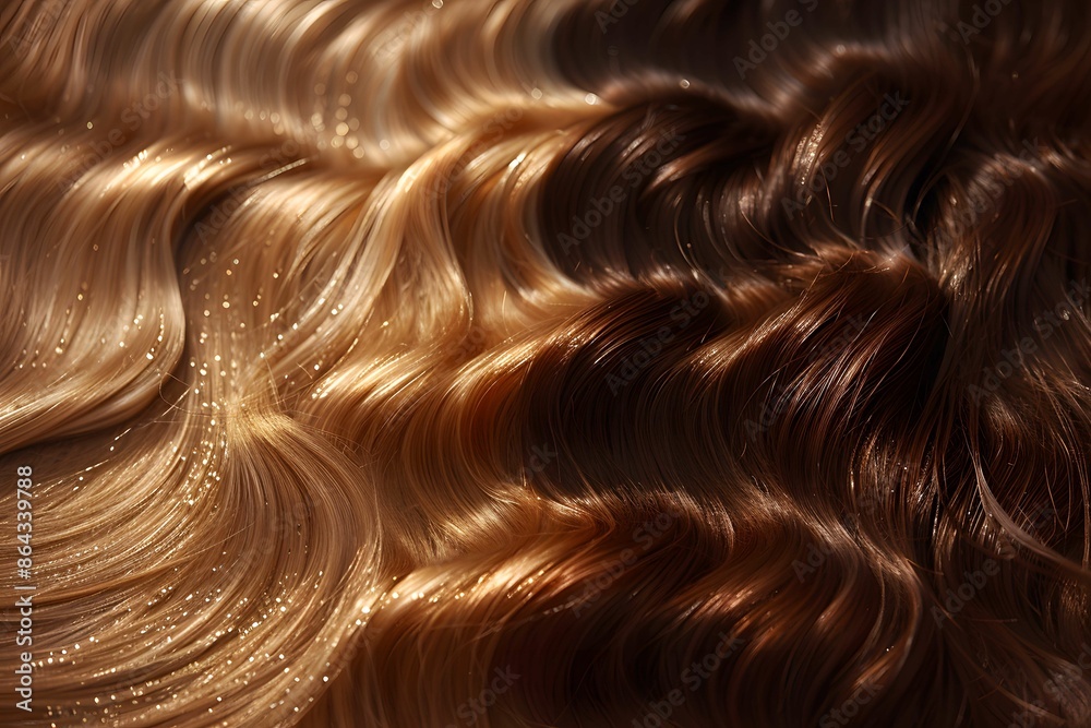 Healthy, shiny hair with minimalistic backdrop. Healthy, shiny hair with minimalistic backdrop.