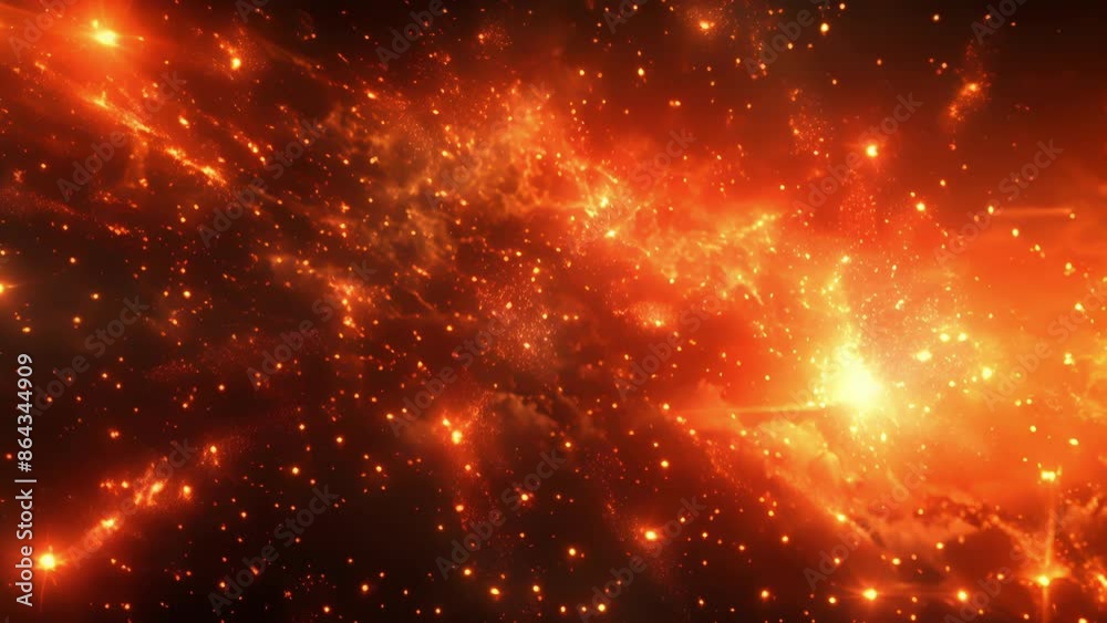 The smoky scent of gunpowder fills the air as the energetic fireworks light up the sky with dazzling patterns and bursts of light.