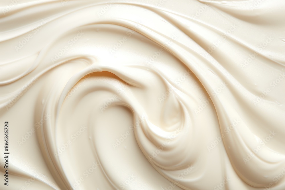 Sunscreen is squeezed out into a creamy texture. on a white background Showing a soft texture. Sunscreen is squeezed out into a creamy texture. on a white background Showing a soft texture.