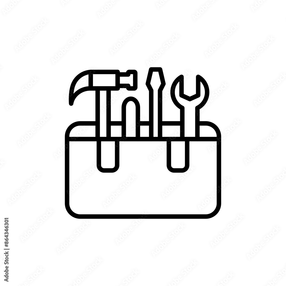 Toolbox Icon for Maintenance and Repair Services Toolbox Icon for Maintenance and Repair Services