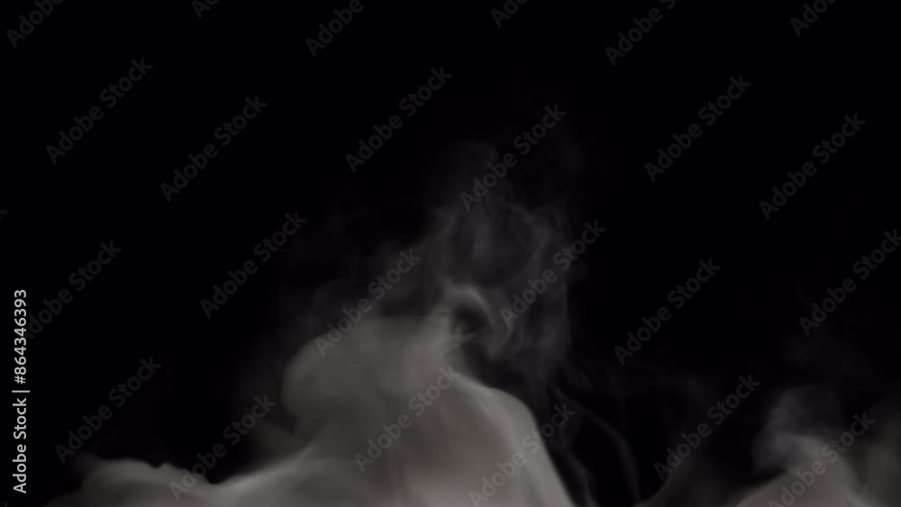 Seamless looping thick wispy smoke, 4k 30p with ALPHA CHANNEL for transparent background Seamless looping thick wispy smoke, 4k 30p with ALPHA CHANNEL for transparent background
