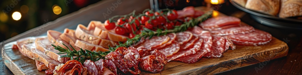 meat sausage cut on a plate. Selective focus meat sausage cut on a plate. Selective focus