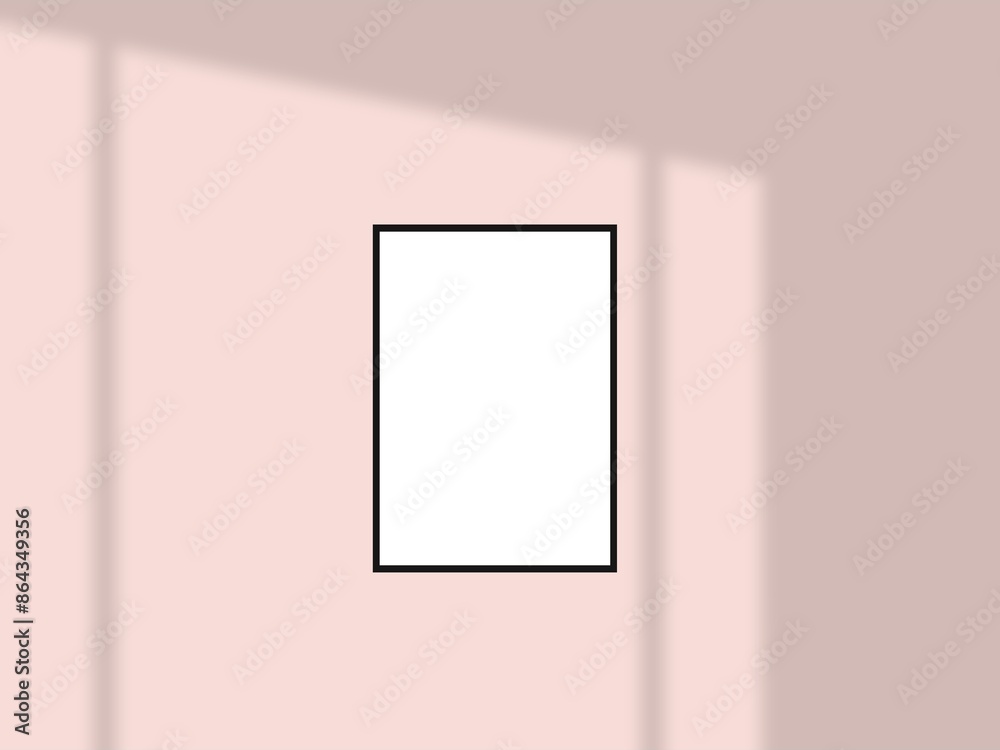 Empty photo frameworks against the wall Empty photo frameworks against the wall