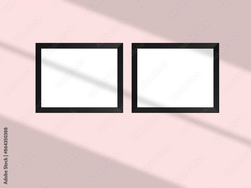 Picture frame hanging on a minimal wall Picture frame hanging on a minimal wall