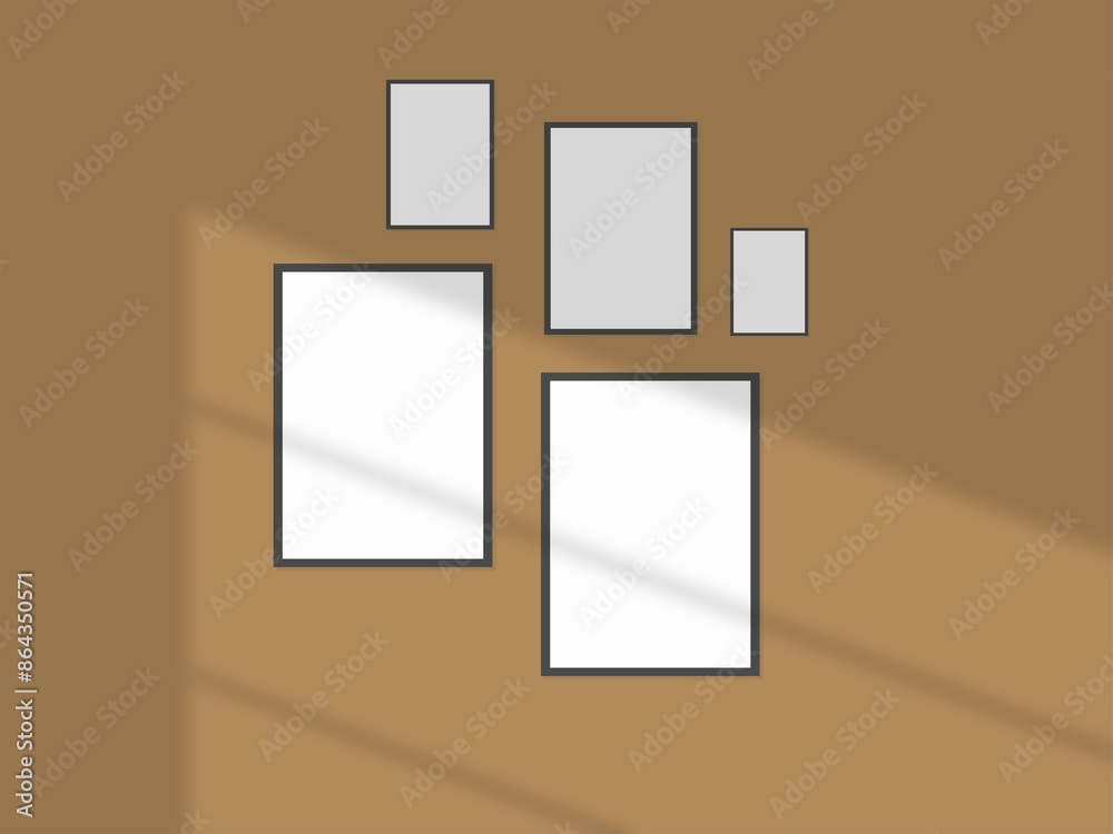 Picture frame hanging on a minimal wall Picture frame hanging on a minimal wall