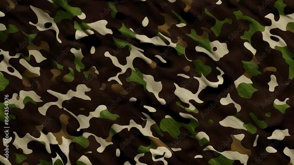 Fototapeta premium Camouflage army texture, khaki background camouflage, forest hunting print