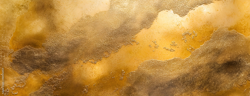 A textured abstract gold background with various shades and patterns creating a metallic, shiny surface.