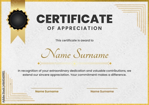 award certificate template design, Certificate of Appreciation template, Certificate of achievement, awards diploma. day 78