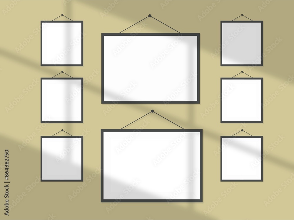 Empty photo frame for mockup minimal