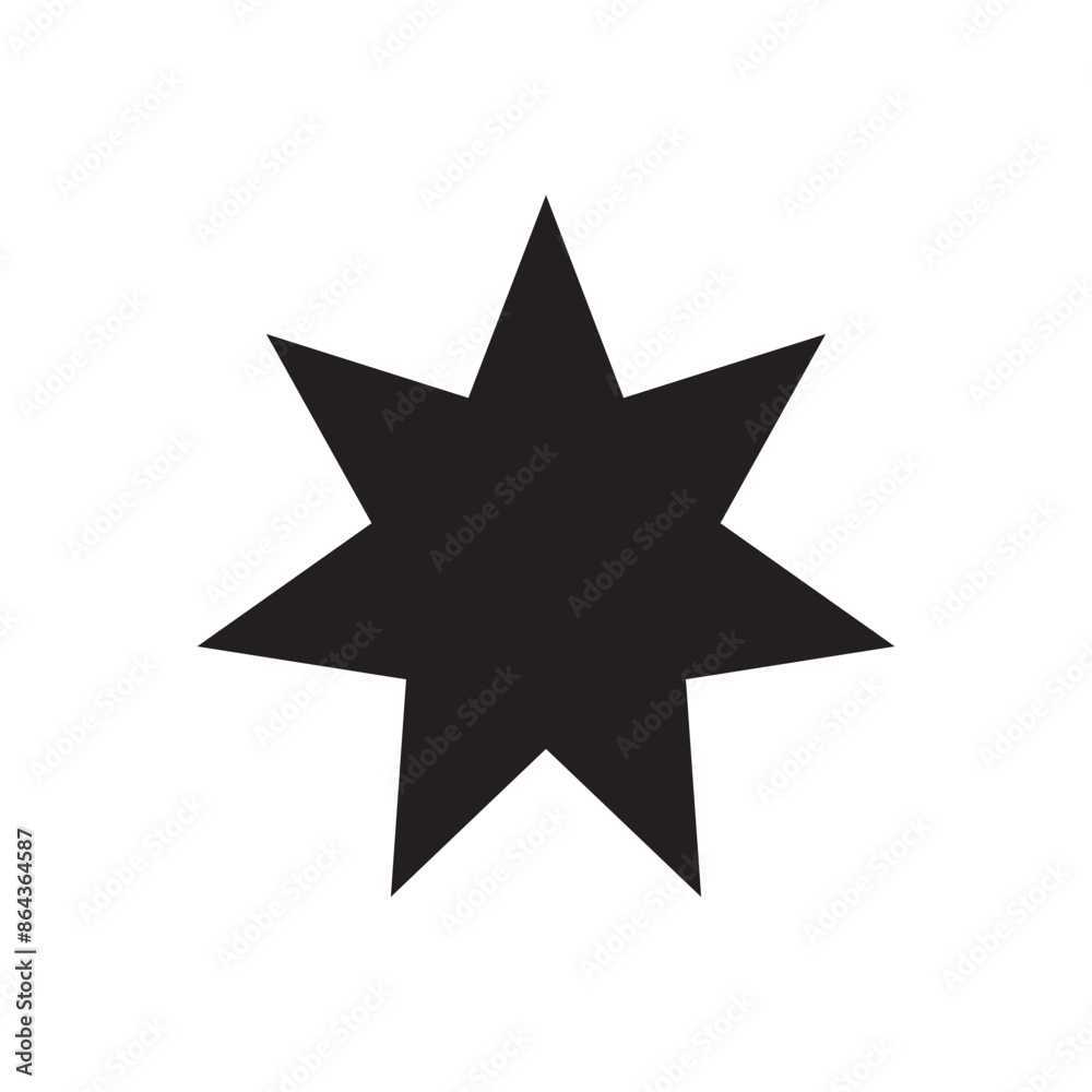 Black star icon illustration. star icon. star- Vector icon on white background. Black star icon illustration. star icon. star- Vector icon on white background.