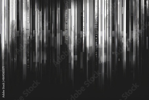 Simple line art of barcodes creating a seamless pattern, © Oleksandr