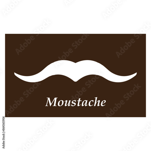 mustache icon design