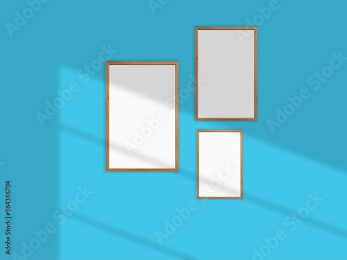 Minimal picture poster frame mockup
