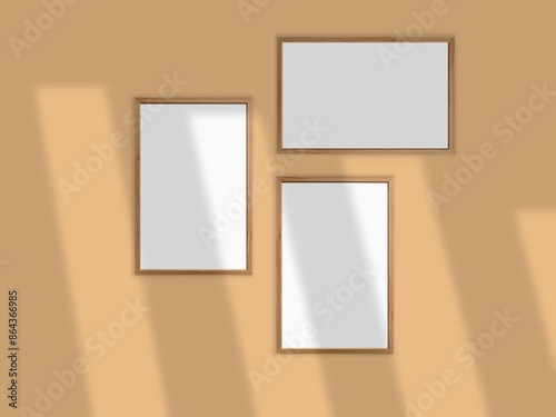 Minimal picture poster frame mockup