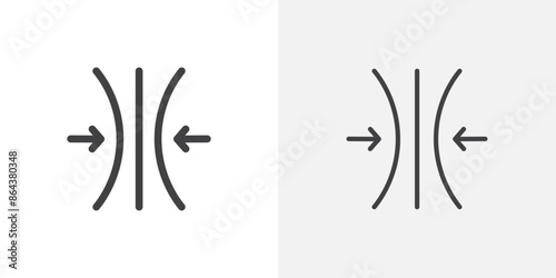 Elastic icon symbol collection on white background.
