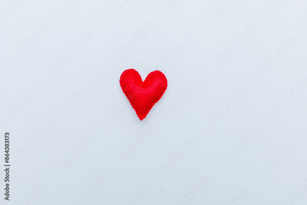 background of hearts of felt and two red hearts. background of hearts of felt and two red hearts.