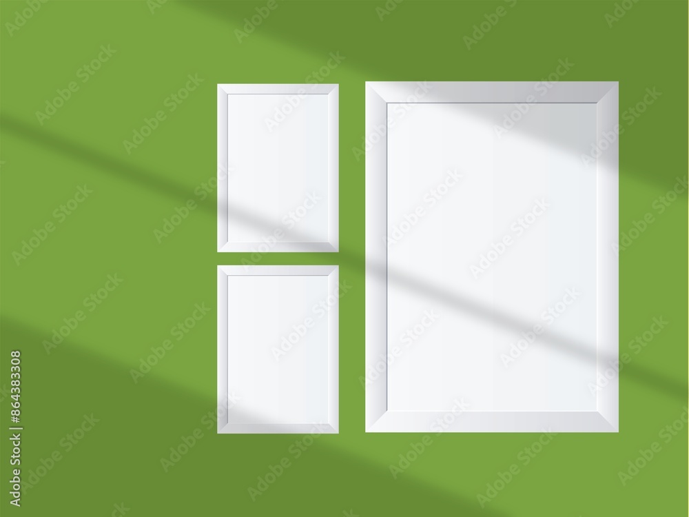 Picture frame on a wall frame. Blank Mockup Picture frame on a wall frame. Blank Mockup