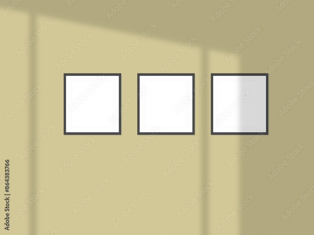 Picture frame on a wall frame. Blank Mockup Picture frame on a wall frame. Blank Mockup