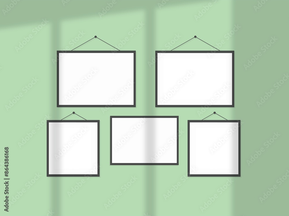 Empty frame on a wall mockup template blank picture frame Empty frame on a wall mockup template blank picture frame