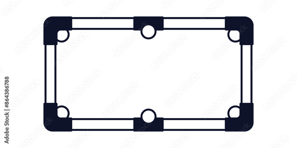 Snooker table icon vector. Snooker pool icon Snooker table icon vector. Snooker pool icon