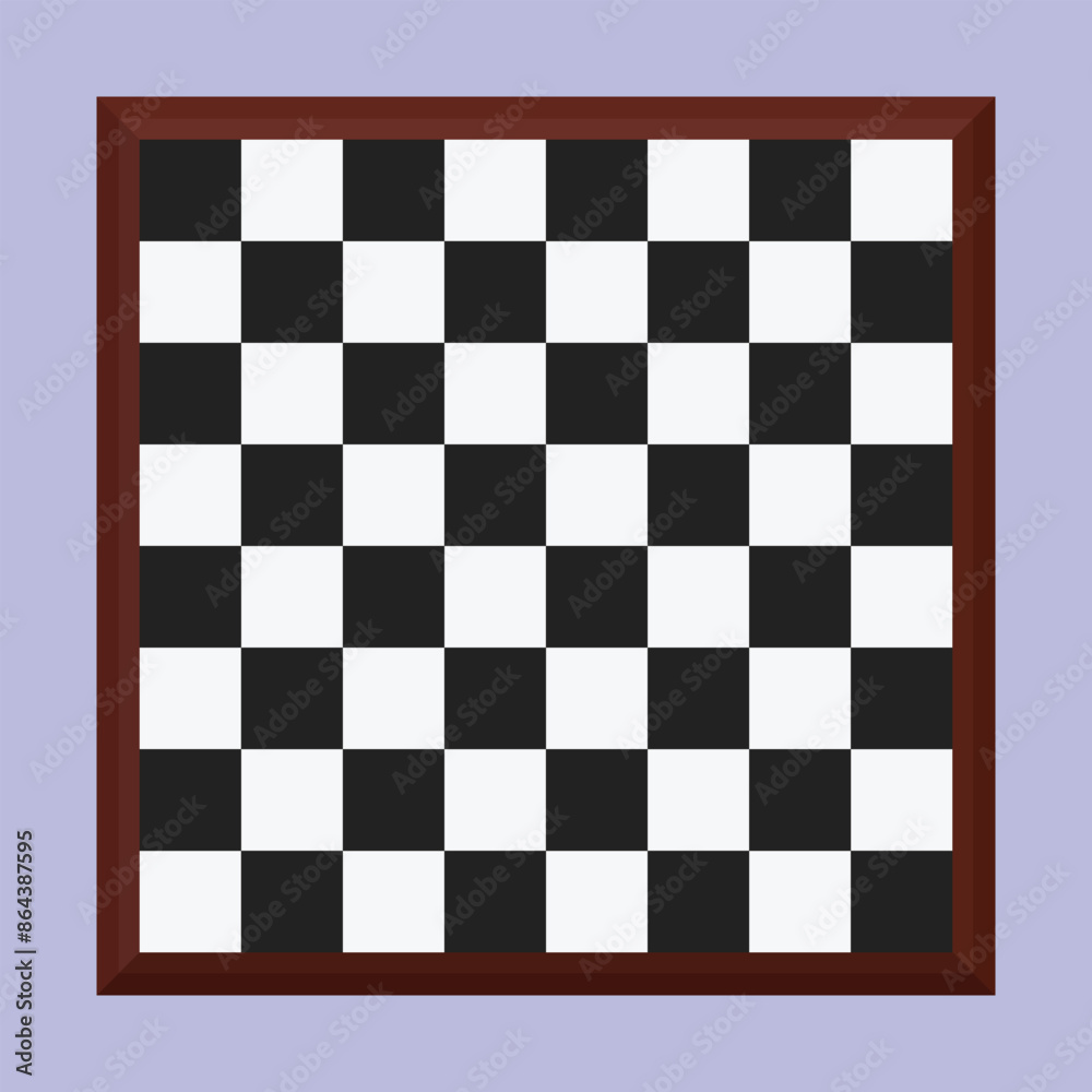 Obraz premium Chess board vector icon. Chess board set illustration vector.