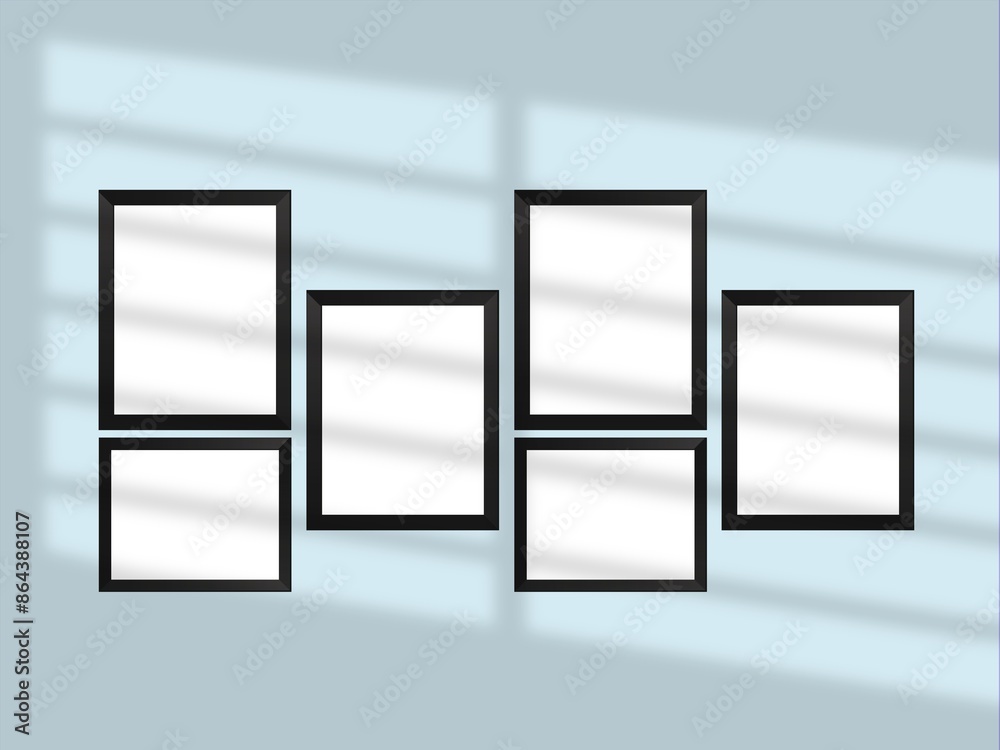 Frame mockup with mat on wall. Frame mockup with mat on wall.