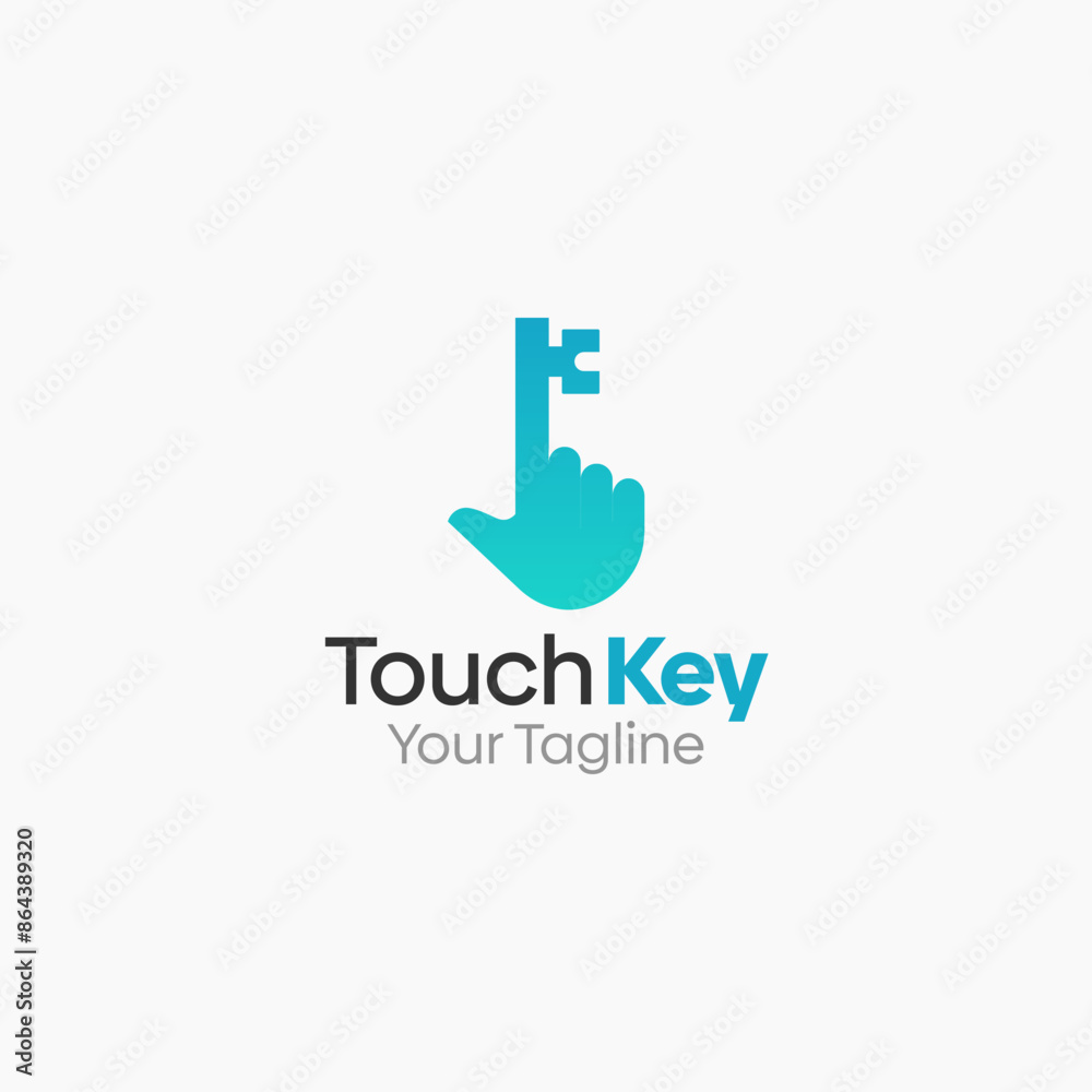 Touch Key Logo Vector Template Design. Good for Business, Start up, Agency, and Organization Touch Key Logo Vector Template Design. Good for Business, Start up, Agency, and Organization