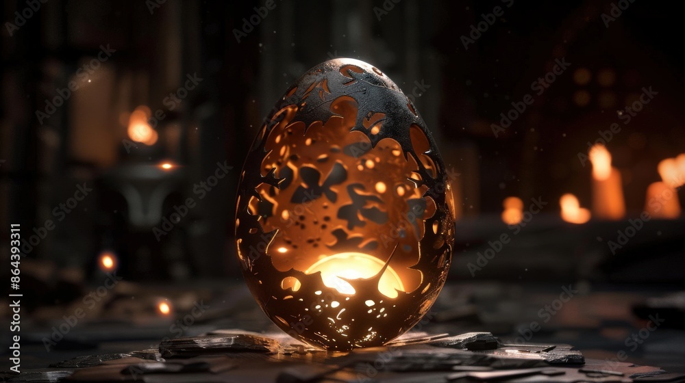 A hyperdetailed macro photograph of an egg with a luminous glow and intricate digital graphics on a dark background A hyperdetailed macro photograph of an egg with a luminous glow and intricate digital graphics on a dark background