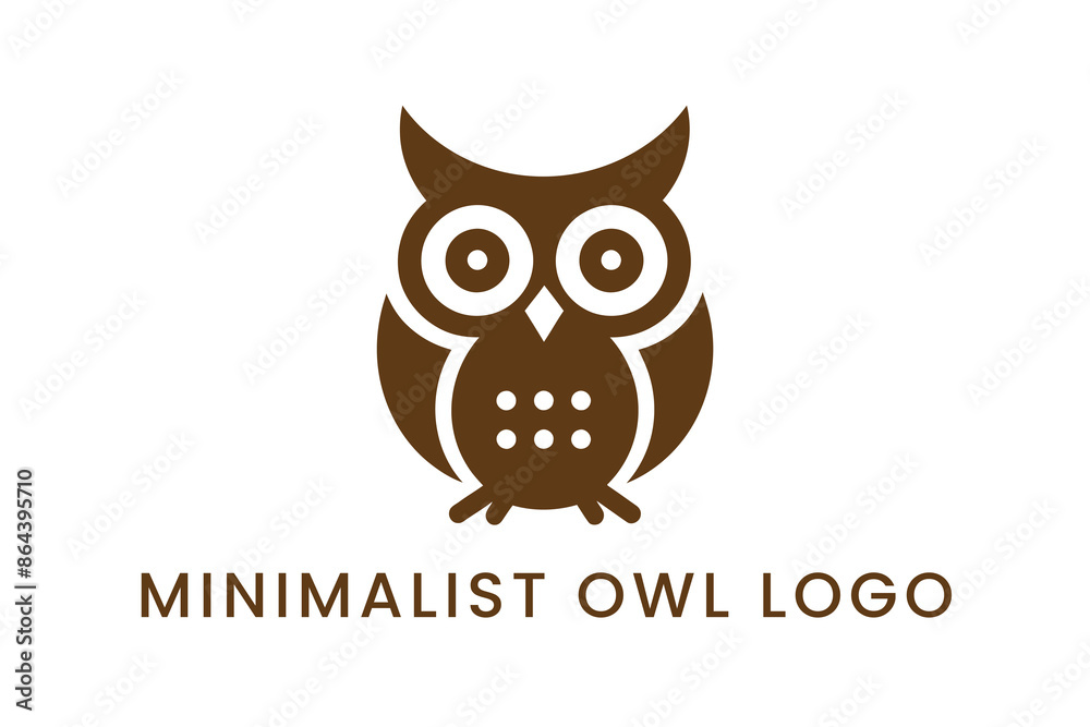 Obraz premium owl on white Logo Vector Sublimation Design