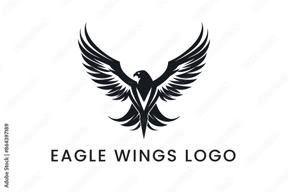 eagle with wings Logo Vector Sublimation Design eagle with wings Logo Vector Sublimation Design