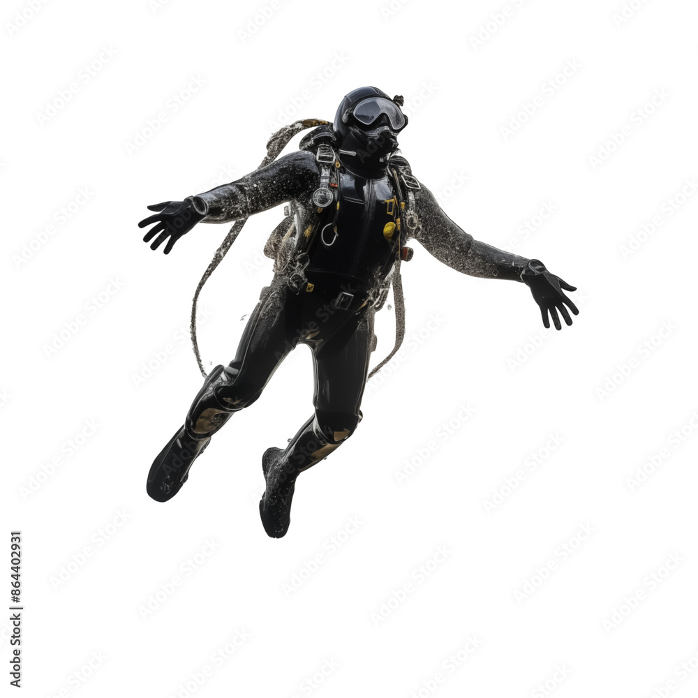 3d rendered illustration of a diver 3d rendered illustration of a diver