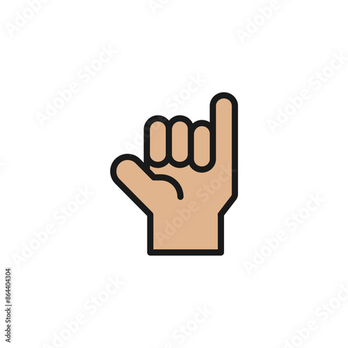 Collection of signature gestures with vector illustration