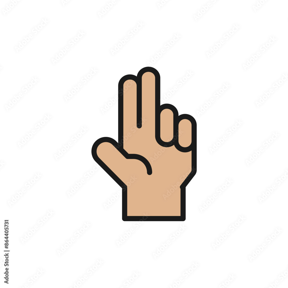 Collection of signature gestures with vector illustration Collection of signature gestures with vector illustration