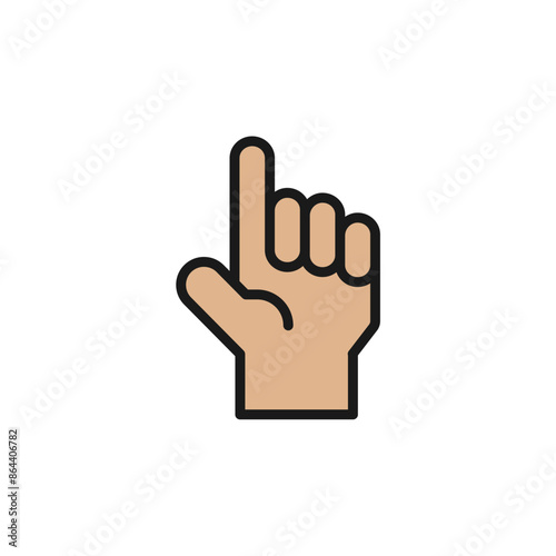 Collection of signature gestures with vector illustration