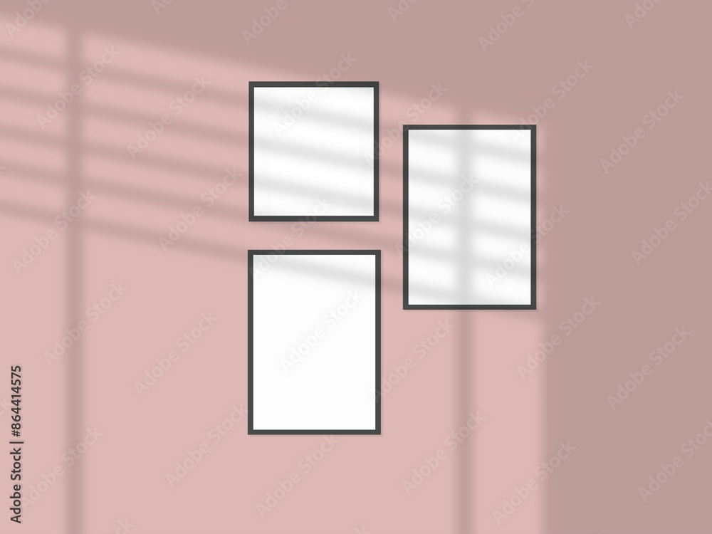 Vertical and horizontal frames on wall, gallery wall Vertical and horizontal frames on wall, gallery wall