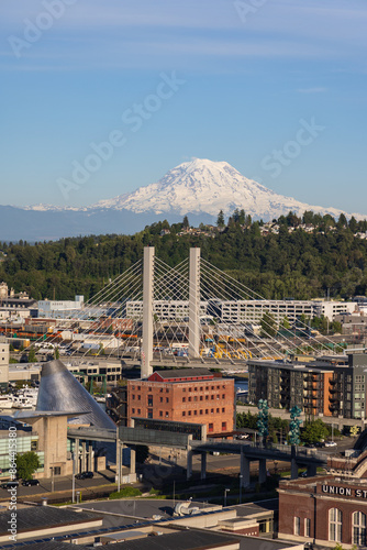 view from hotel room in Tacoma Washington