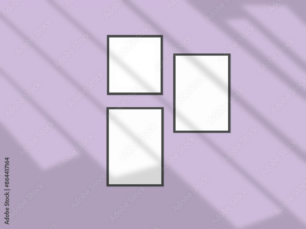 Picture poster frame isolated frame. Blank portfolio mockup Picture poster frame isolated frame. Blank portfolio mockup