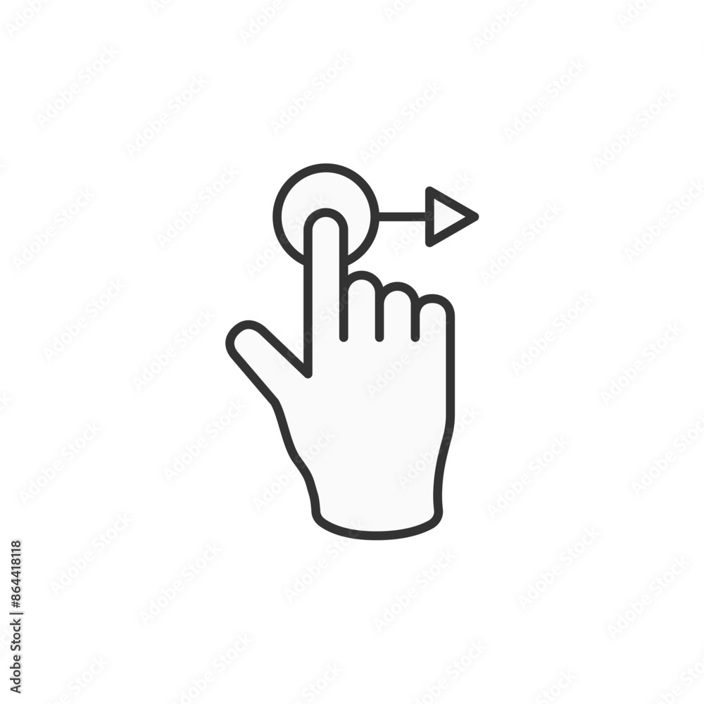 Hand Finger Touch, Swipe and Drag Icon Set Outline Icon Set. Editable Stroke. Vector Illustration Isolated on white background. Hand Finger Touch, Swipe and Drag Icon Set Outline Icon Set. Editable Stroke. Vector Illustration Isolated on white background.
