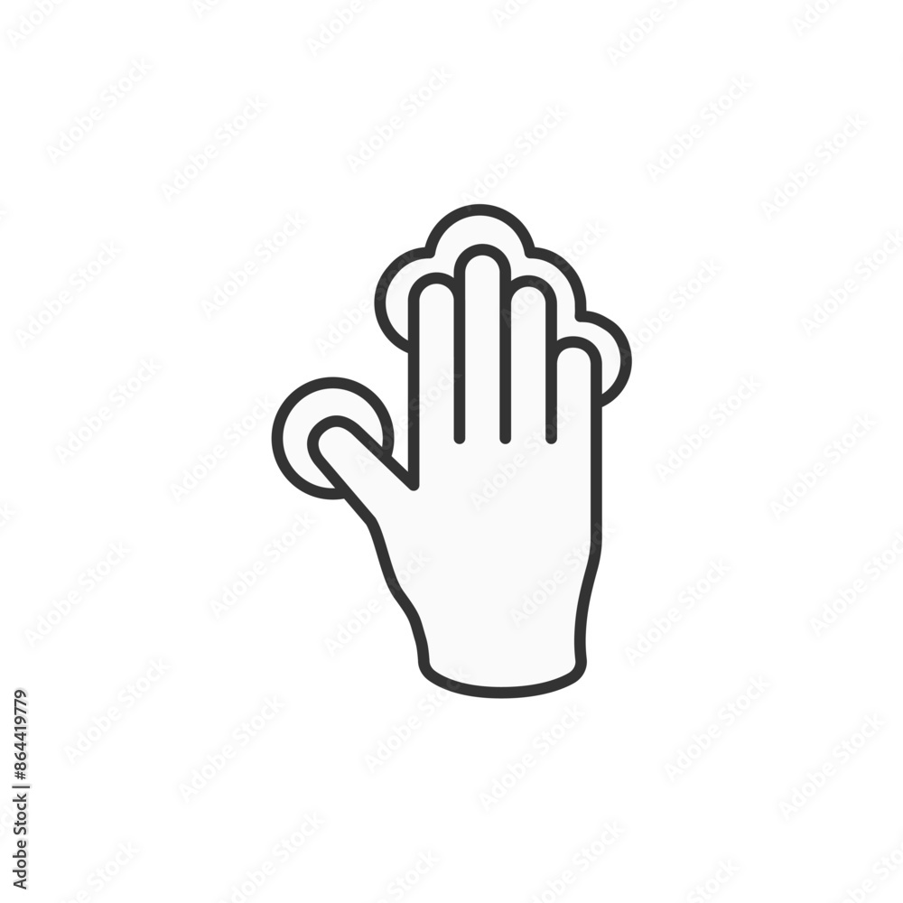 Hand Finger Touch, Swipe and Drag Icon Set Outline Icon Set. Editable Stroke. Vector Illustration Isolated on white background. Hand Finger Touch, Swipe and Drag Icon Set Outline Icon Set. Editable Stroke. Vector Illustration Isolated on white background.
