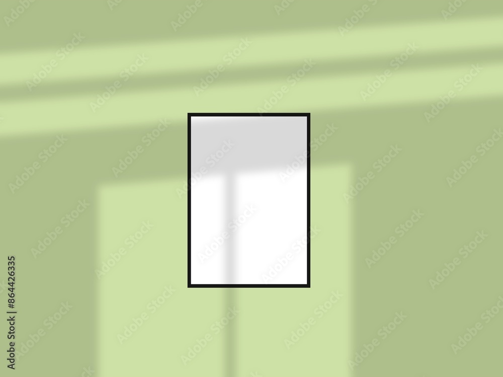 Vertical picture frames mockup with wal, Sunlight. Vertical picture frames mockup with wal, Sunlight.