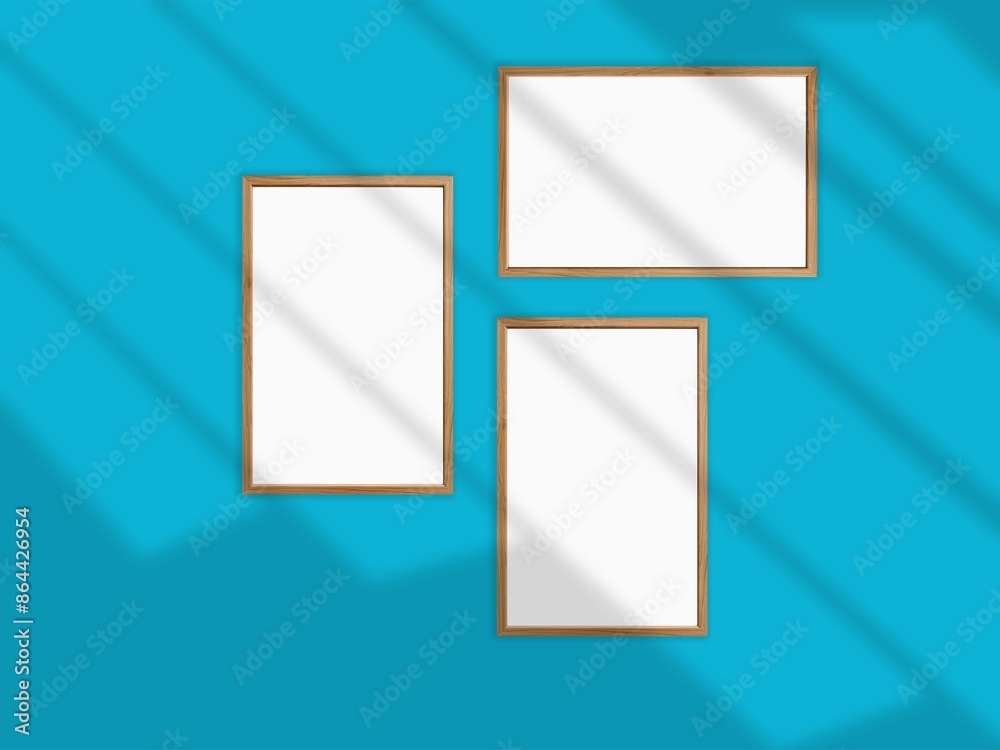 Realistic photo frame blank mockup. Realistic photo frame blank mockup.