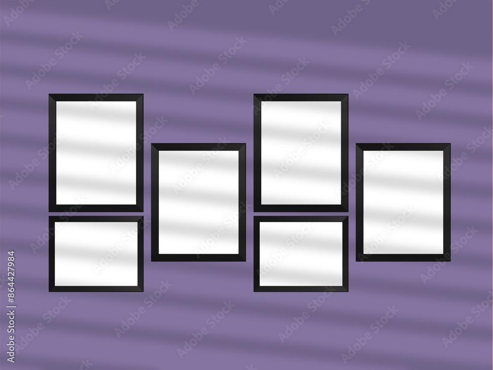 Minimalist frame mockup on background with shadow Minimalist frame mockup on background with shadow