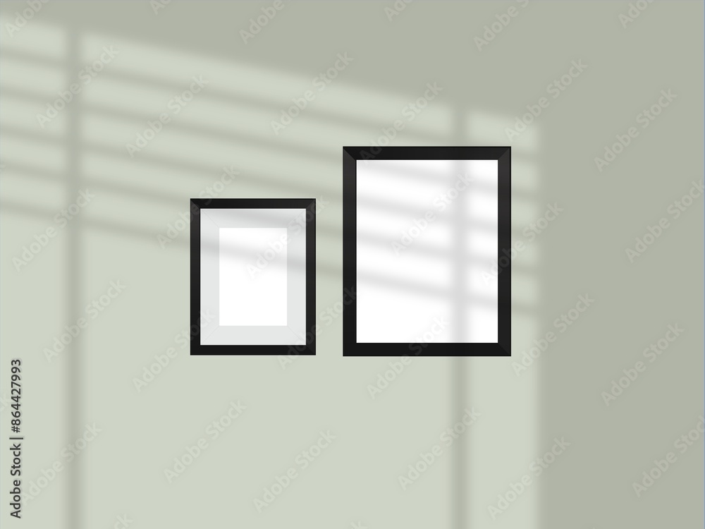 Minimalist frame mockup on background with shadow Minimalist frame mockup on background with shadow